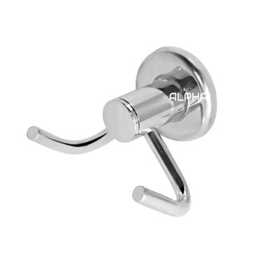 Imagem de Gancho Cabide Duplo Banheiro Toalha Aço Inox Alumínio