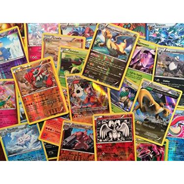 Imagem de Pokemon Lote de 50 cartas com 3 cartas reversas ou Holofoil - cartas Pokemon sem duplicações