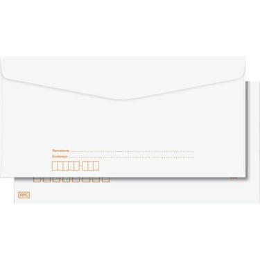 Imagem de Envelope Comercial Ofício Com Cep Branco 75G 114X229mm Pct/10 Unidades