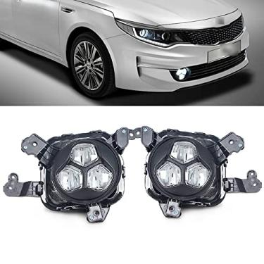 Imagem de JESYMBX Para Kia K5 Optima 2015, 2016, 2017, 2018 Conjunto de lâmpada de neblina LED do lado esquerdo e direito (motorista e passageiro)