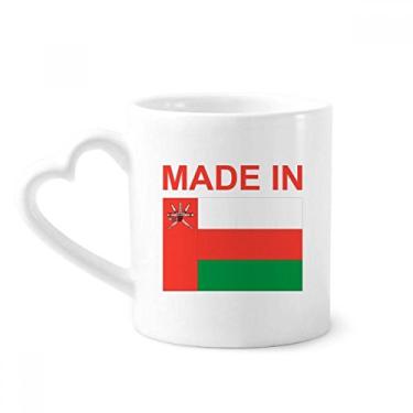 Imagem de Caneca Made In Oman Country Love Coffee Ceramic Drinkware copo de coração de vidro