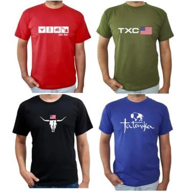 Imagem de Kit 4 Camisetas Country Txc Tatanka Cabeça Boi Jeitão Bruto Moda Rodei