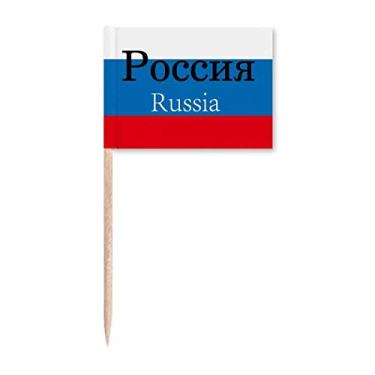 Imagem de Bandeira russa da Eurasia, bandeira inglesa, palito de dente, marcador, decoração de festa
