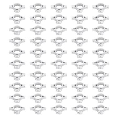 Imagem de Isoladores de cerca elétrica 50pcs, acessórios de esgrima com gancho engrossado para diâmetro de 3,2 cm/1,3 pol.