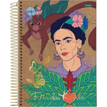Imagem de Caderno Espiral Frida Kahlo Marrom 1 Matéria 80 Folhas - Jandaia