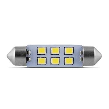 Imagem de Lampada Torpedo 42Mm 6 Leds Branco 24V 10 Pcs Luz Teto Luz Placa