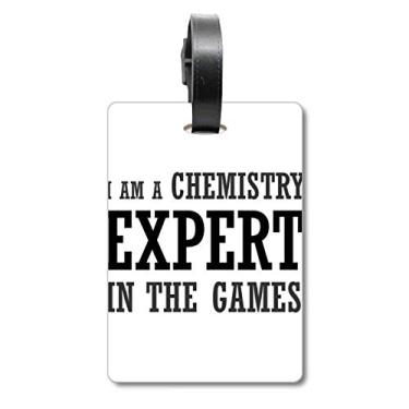Imagem de Chemistry Expert Games Bolsa de mala com etiqueta para cartão de bagagem