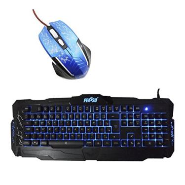 Imagem de Kit Gamer Azul Teclado Gamer FATC78 Mouse Gamer FAMO 17