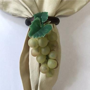 Imagem de Porta Guardanapo Fruta Artificial Uva Verde