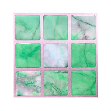 Imagem de Pastilha Adesiva Resinada Mármore Português Verde Kit 4 Placas