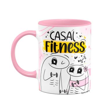 Imagem de Caneca Flork Namorados - Casal Fitness - B-Pink
