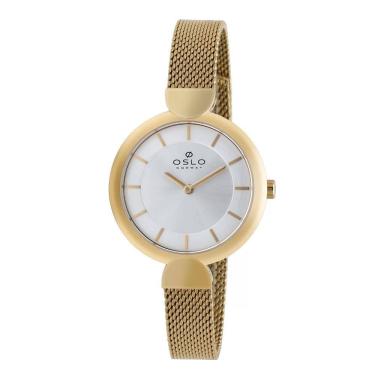 Imagem de Relógio Oslo Feminino Ref: Ofgsss9t0024 S1kx Slim Dourado
