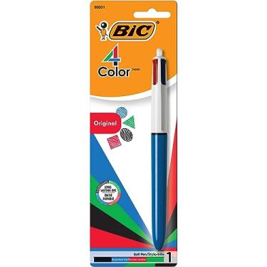 Imagem de BIC Medium Point Ball Pen, 4 Colors, Assorted Ink, 1 per Pack