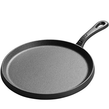 Imagem de Assadeira redonda pré-temperada de ferro fundido para panqueca crepe - 25,4 cm