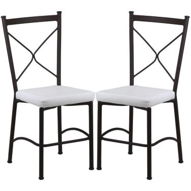 Imagem de Kit 2 Cadeiras Buffet em Alumínio para Cozinha, Restaurante - Trama