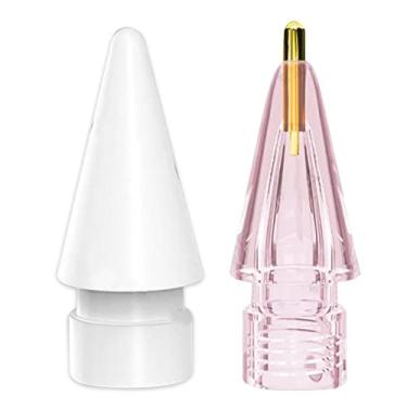 Imagem de MOUDOAUER Pacote com 2 pontas de substituição precisas de ponta fina para iPad Pencil 1/Pencil 2 pontas, pontas de caneta resistentes ao desgaste, acessórios