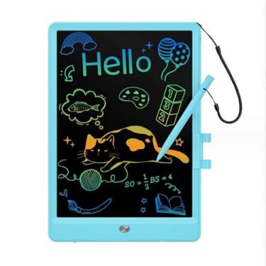 Imagem de Tablet infantil lcd para escrita, 10 polegadas, colorido, desenho, apagável, desenhado à mão, grafite, presentes de aniversário para crianças pequenas, meninos e meninas