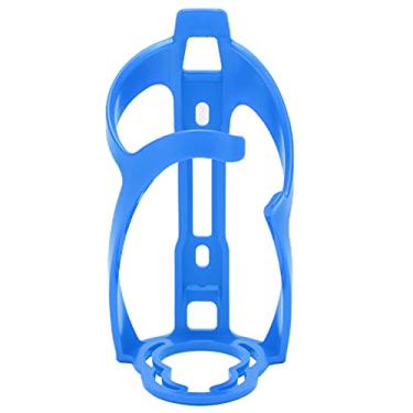 Imagem de Gaiolas de plástico para garrafa de água para bicicleta, suporte de copo leve resistente a arranhões para garrafas de água de plástico para bicicleta com parafuso para ciclismo ao ar livre para equitação (azul)