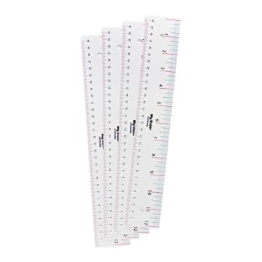 Imagem de Régua de papel – Réguas de 30,5 cm para sala de aula, STEM, números fáceis de ler, cartolina branca, pacote com 144, produtos Hygloss