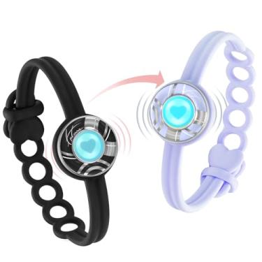 Imagem de totwoo pulseiras de toque de longa distância para casais coleção de doces, vibração e iluminação para o amor - par de pulseiras para casais | presentes exclusivos de relacionamento de longa distância