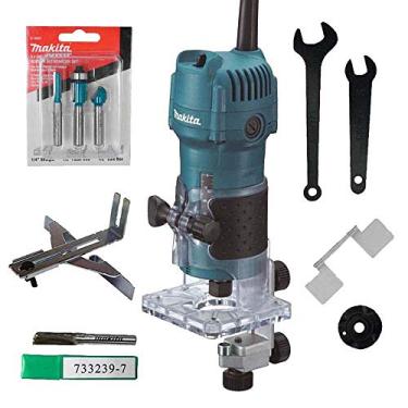 Imagem de Tupia Manual 530W Base Articulada 3709 com kit Makita 127V