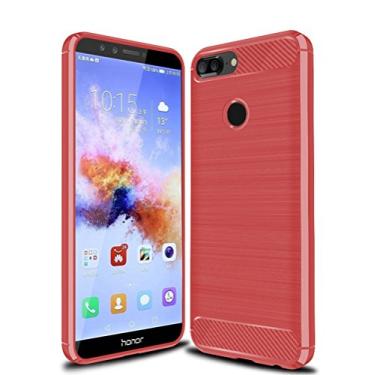 Imagem de Capa para Huawei Honor 9 Lite, capa de material de fibra de carbono, macia, antiderrapante, antiimpressões digitais, capa totalmente protetora para Huawei Honor 9 Lite