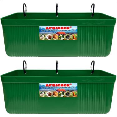 Imagem de Comedouro grande para alimentação e cabra – Pacote com 2 alimentadores suspensos com clipes, balde de bebedouro, calha de alimentação de cerca, suprimentos para cabras, 10 litros