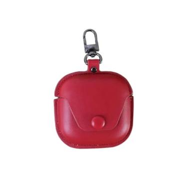 Imagem de TSVSXS Capa de poliuretano compatível com SHOKZ OpenFit Air (2024)/OpenFit (2023) Open-Ear, capa protetora de couro macio à prova de choque para fones de ouvido OpenFit Air para homens