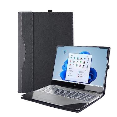 Imagem de Capa para notebook Hp ProBook 450 G10 G9 G8 2023-2021 / ProBook 455 G10 G8 G9 Capa protetora de couro PU 2 em 1 (cinza)