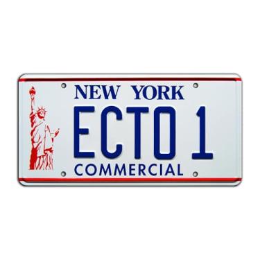 Imagem de Ghostbusters 2 | ECTO 1 | Placa de licença com carimbo de metal