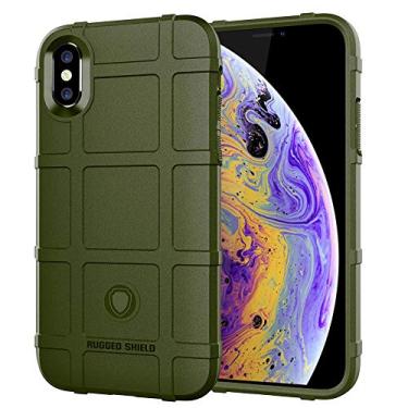 Imagem de Capa Case Armadura Anti Impacto para iPhone X, iPhone XS (Tela 5.8), Tactical Armor Rugged Shield, TPU, Cushion Design Shell, Apple iPhone X, iPhone XS (Tela 5.8) (Verde)