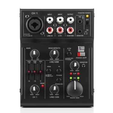 Imagem de interface de audio，Placa de som profissional de canal duplo com USB 2.0