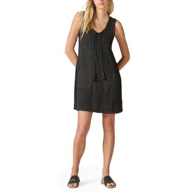 Imagem de Lucky Brand Vestido túnica feminina de crochê Baja, Meteorito, XGG