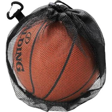 Imagem de Saco de bola único, saco de bola único com zíper bolso cordão estilingue saco de bola para transporte basquete vôlei futebol futebol (Pacote de 1)