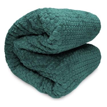 Imagem de Cobertor de Microfibra Queen Corttex Lugano Esmeralda 2,20m x 2,40m