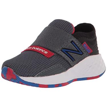 Imagem de New Balance Tênis de corrida infantil Fresh Foam Roav V1 Bungee, Chumbo/cobalto/equipe vermelha, 2 Infant