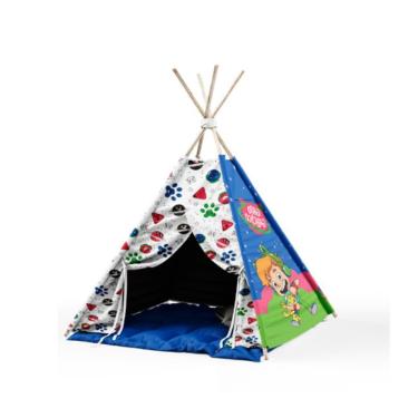 Imagem de Cabaninha/tenda/toca Infantil para Festa do Pijama Gato Galactico