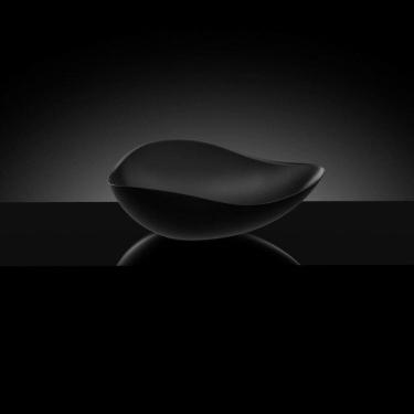 Imagem de Kit 3 Cubas de Apoio Oval 54x37,5cm Ruy Ohtake Roca Preto