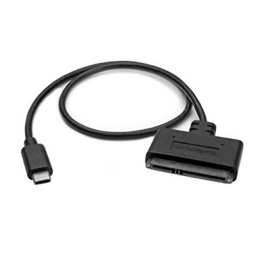 Imagem de StarTech.Com Adaptador USB C para SATA - Conector de Disco Rígido Externo para Unidades de 2,5 Polegadas - SSD/HDD para Cabo USB C (USB31CSAT3CB) Preto