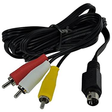 Imagem de Pix Cabo 3 Rca para 1 Mini Din Com 10 Pinos 1.80m para Receptor Sky