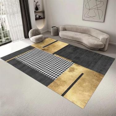 Imagem de Tapete Sala de estar Sofá Mesa de centro Tapete de chão Decoração de quarto de luxo Tapetes macios para casa Tapete grande de flanela 4.180 x 280 cm 71 x 110 pol.