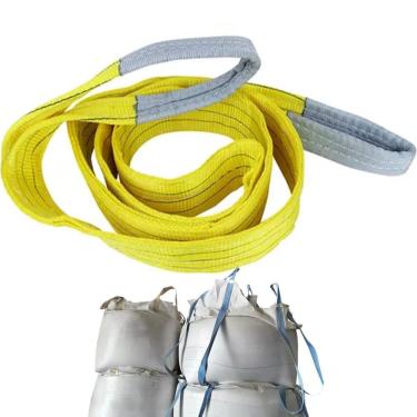 Imagem de Cinta Elevaçao Carga 3 Toneladas 6 Metros Reforçada Resistente Construçao Obra Reboque Mudança Guincho Guindaste