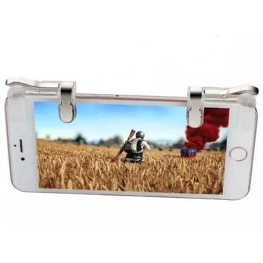 Imagem de Adaptador Gatilho L1 + R1 Para Celular Metal Transparente