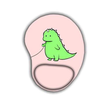 Imagem de Mouse pad dinossauros com apoio ergonomico - JDM
