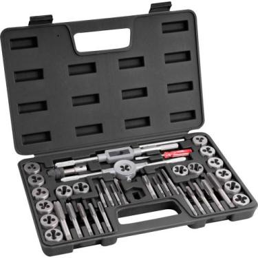 Imagem de Jogo macho manual e cossinete com 40 peças - Nove54