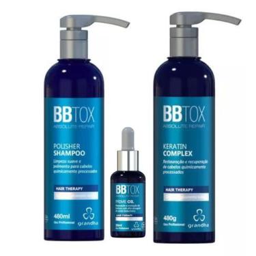 Imagem de Grandha Bbtox Ácido Hialurônico Shampoo E Keratin Kit Grande