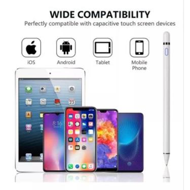 Imagem de Caneta Touch Recarregável Ponta Fina Para Tablet Ipa d Celular - Tomat