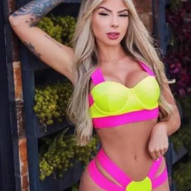 Imagem de Biquini Neon Tiras Grossa Modelo Das Gringas Fio Duplo - Rv Modas, Ama