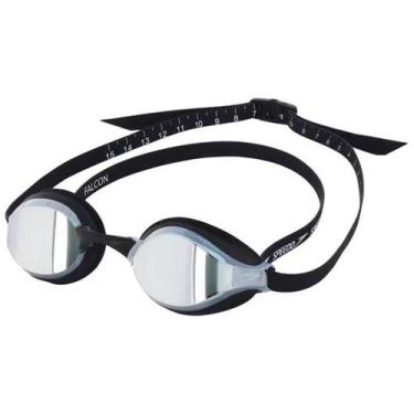 Imagem de Óculos De Natação Adulto Mirror Falcon Speedo, Preto, Prata