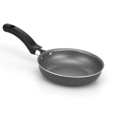 Imagem de Frigideira para Ovo - Sem óleo - Antiaderente 14 cm - Cinza - Alegrete
